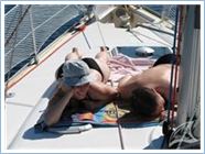 Sunbathing in September